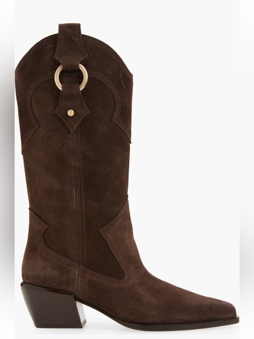 Rag & Bone Classic Women's Suede Western Boot - Brown EUC